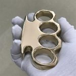 Elegant Finish Brass Knuckle Duster with Classic Design