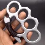 Enhanced Metal Brass Knuckles Duster Four Finger Safety Gear - Image 23