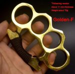 Enhanced Metal Brass Knuckles Duster Four Finger Safety Gear - Image 13