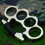 Enhanced Metal Brass Knuckles Duster Four Finger Safety Gear - Image 28