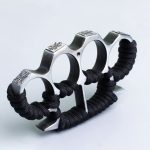 Thickened Rope and Brass Knuckle Duster Four Finger Self-Defense Tool - Image 2