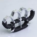 Thickened Rope and Brass Knuckle Duster Four Finger Self-Defense Tool - Image 7