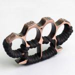 Thickened Rope and Brass Knuckle Duster Four Finger Self-Defense Tool - Image 8