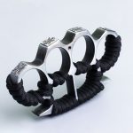 Thickened Rope and Brass Knuckle Duster Four Finger Self-Defense Tool - Image 9