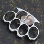 Thickened Rope and Brass Knuckle Duster Four Finger Self-Defense Tool - Image 11