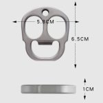 Titanium Knuckle Duster Featuring Multi-Function Bottle Opener for Protection - Imagen 2