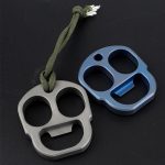 Titanium Knuckle Duster Featuring Multi-Function Bottle Opener for Protection