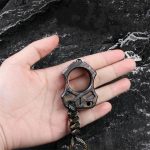 Sleek Titanium Pendant with Single Finger Knuckle Duster Feature - Image 12