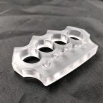 Transparent Self-Defense Knuckle Duster for Enhanced Protection