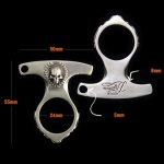 Durable Retro Skull Brass Knuckle Guard EDC Tool - Image 6
