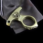 Durable Retro Skull Brass Knuckle Guard EDC Tool - Image 8