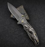 War Goddess Handle Folding Knife for Outdoor Hunting and EDC Tool