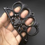 Wolf Head Knuckle Duster Four-Finger Defense Gear - Imagen 2