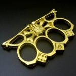 Wolf Head Knuckle Duster Four-Finger Defense Gear - Imagen 3