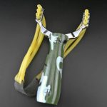Wood Grain Camo Coyote Slingshot Personal Defense Tool - Image 2