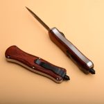 Wooden Grip Emergency Breaker Blade Camping Knife - Image 6