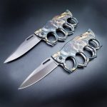 Ghostly 3D Head Knuckle Duster Folding Knife - Image 3