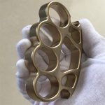 Stonewashed Brass Bottle Opener and Knuckle Duster EDC Tool - Image 5
