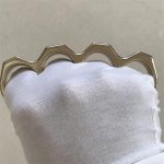 Stonewashed Brass God Knuckle Duster by GODEDC - Image 8