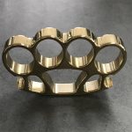 Mirror Polish Brass Knuckle Duster Bottle Opener Savage Design EDC Tool - Image 7