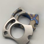 TC4 EDC Keychain with Titanium Knuckle Duster Design