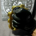Creative Solid  Brass Knuckle Broken Window EDC - Image 3