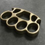 Stonewashed Brass Bottle Opener and Knuckle Duster EDC Tool - Image 9