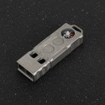 Titanium Adventure Whistle High-Decibel Compass Survival Tool - Image 5