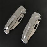 Folding Survival Knife with Titanium Alloy Handle for Camping