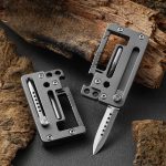 Titanium Pocket MultiTool Keychain Folding Knife - Image 2