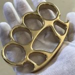 Mirror Polish Brass Knuckle Duster Bottle Opener Savage Design EDC Tool - Image 4