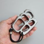 Solid Steel Knuckle Duster Self-Defense EDC