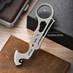 Titanium MultiTool Card with Knuckle Duster EDC