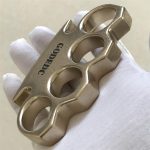 Stonewashed Brass God Knuckle Duster by GODEDC - Image 3