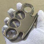 High-Shine Monarch Steel Knuckle Duster for Personal Protection - Image 6