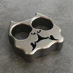 TC21 Titanium Dog Face Knuckle Duster for Self Defense