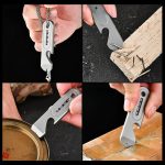 Titanium Alloy EDC Multi-tool Crowbar Outdoor Pry Bar Key Hanger - Image 3
