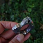 Damascus Pattern EDC Knuckle Duster Tool - Imagen 2