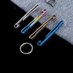 Titanium Easy Clip Car Key Ring