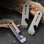 Titanium Alloy EDC Multi-tool Crowbar Outdoor Pry Bar Key Hanger - Image 2